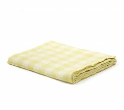 Maison De Vacances Live Gingham Vintage Tablecloth, Straw