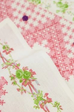 D'Ascoli Tidewater Placemat, Pink X Green Live