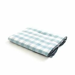 Maison De Vacances Gingham Tablecloth, Aqua/Noir