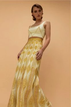 EMPORIO SIRENUSE Cinderella Aztec Top, Sunny Lime Wear