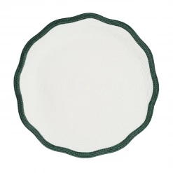 In The Round House Live Raffia Placemat, Green