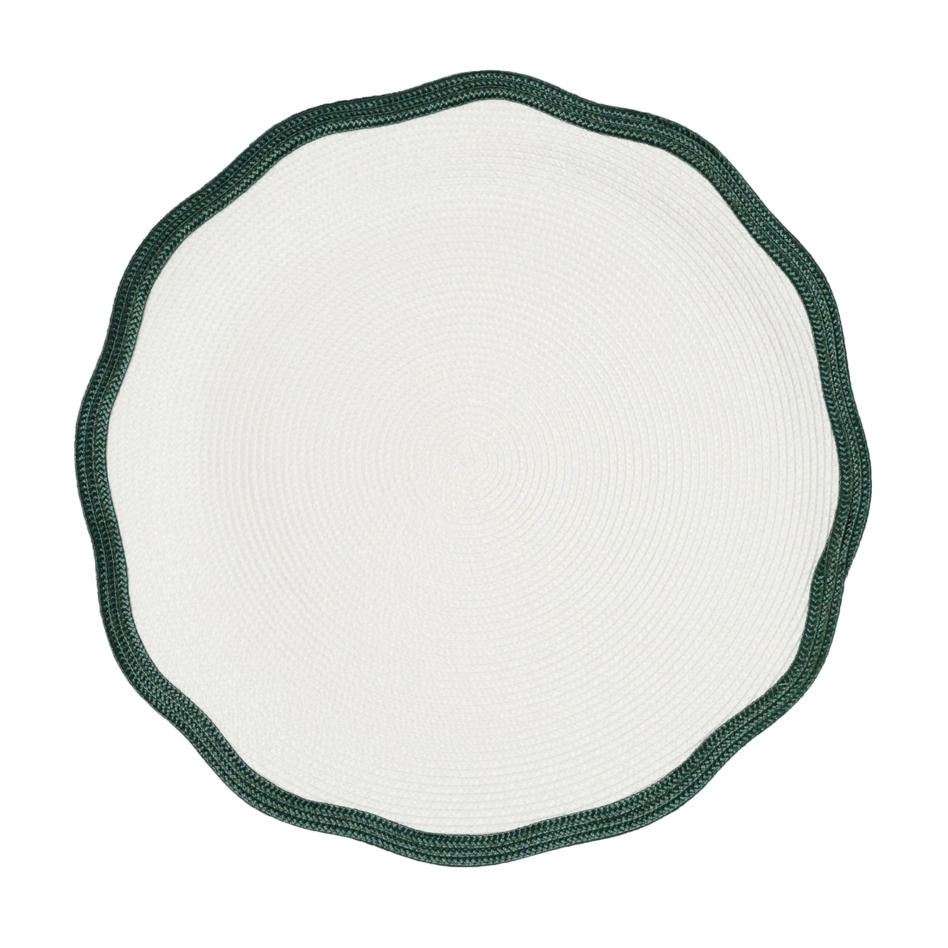 In The Round House Live Raffia Placemat, Green 1 In The Round House Live Raffia Placemat, Green