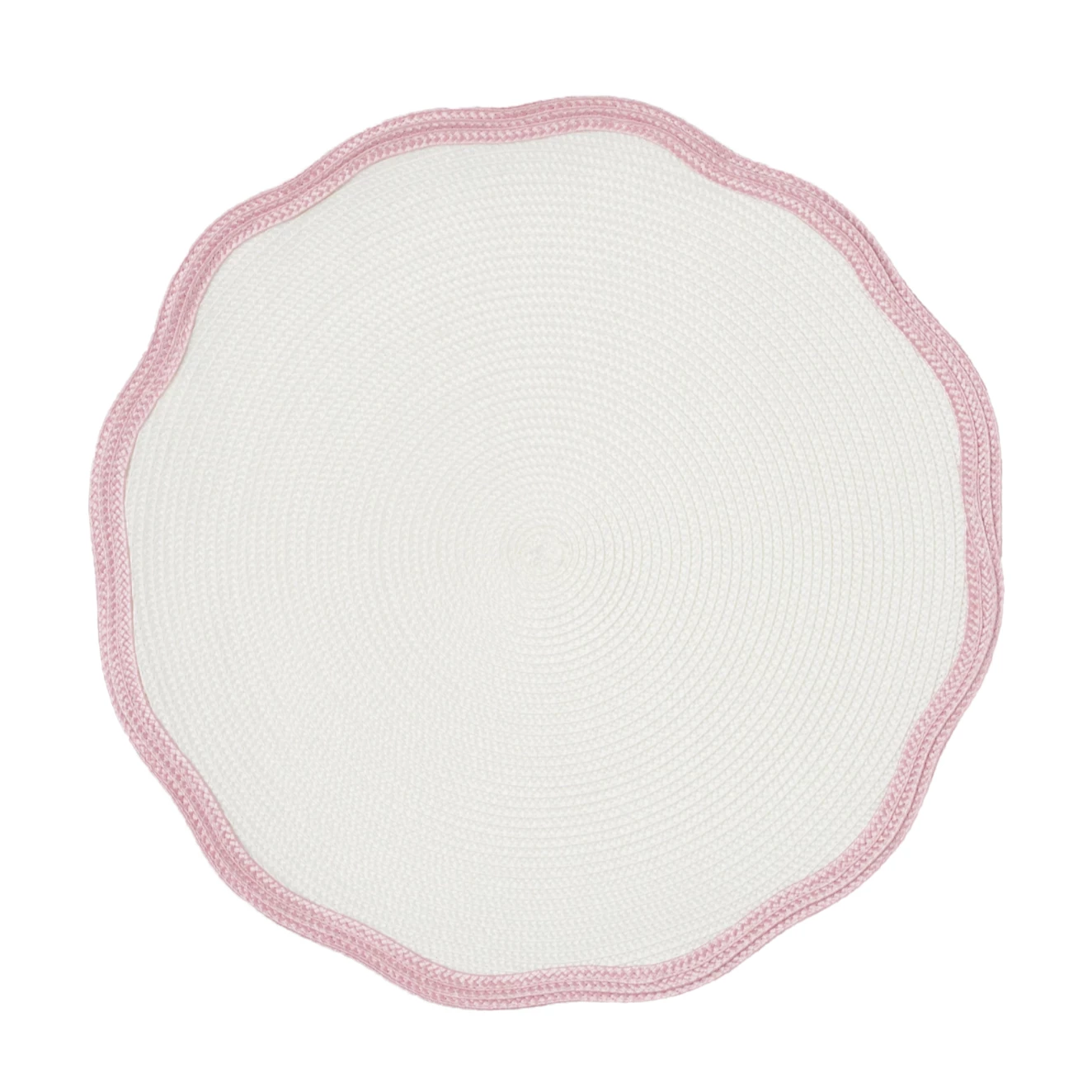 In The Round House Raffia Placemat, Pink Live 1 In The Round House Raffia Placemat, Pink Live