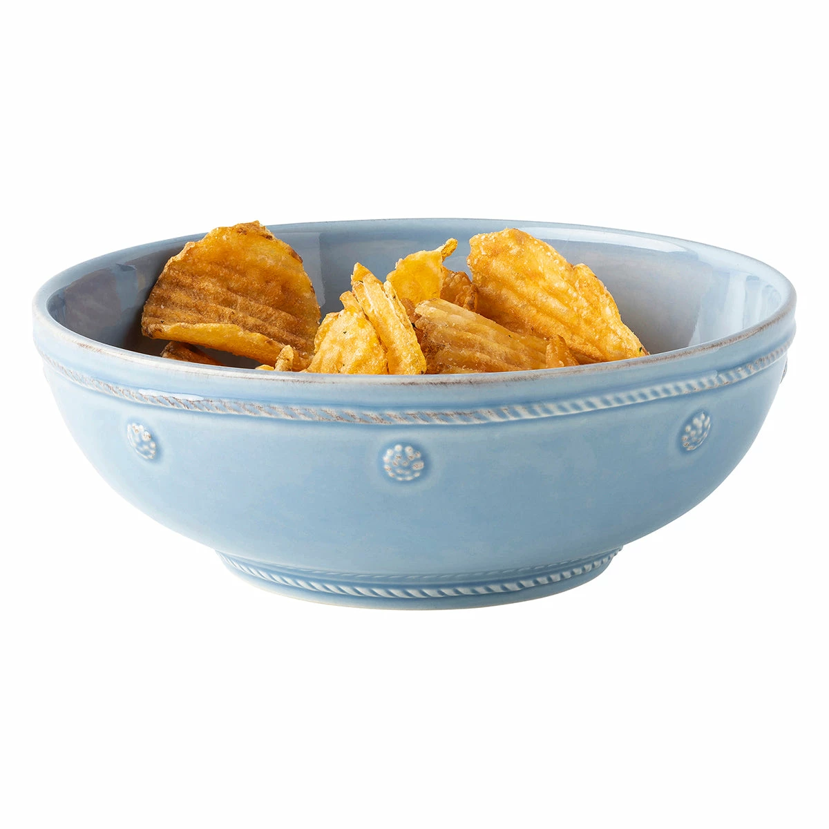Juliska Live Berry & Thread Chambray 7.75" Coupe Pasta Bowl 2 Juliska Live Berry & Thread Chambray 7.75" Coupe Pasta Bowl