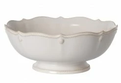 Juliska Live Berry & Thread Whitewash Footed Fruit Bowl