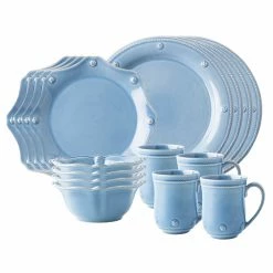 Juliska Berry & Thread Chambray 16 Pc Set Dinnerware