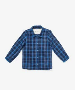 Oso & Me Jefferson Shirt, Blue & Black Plaid For Kids 9 Oso & Me Jefferson Shirt, Blue & Black Plaid For Kids
