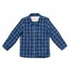Oso & Me Jefferson Shirt, Blue & Black Plaid For Kids