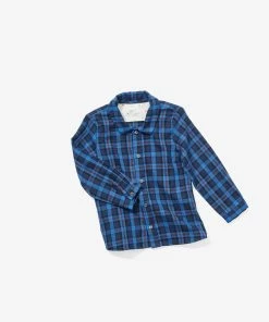 Oso & Me Jefferson Shirt, Blue & Black Plaid For Kids 10 Oso & Me Jefferson Shirt, Blue & Black Plaid For Kids