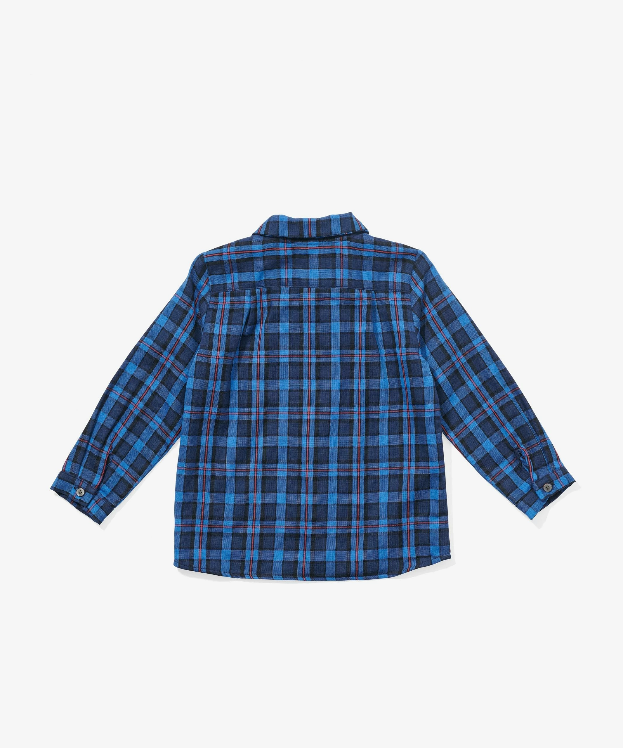 Oso & Me Jefferson Shirt, Blue & Black Plaid For Kids 6 Oso & Me Jefferson Shirt, Blue & Black Plaid For Kids