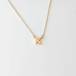 THATCH Initial Necklace Wear