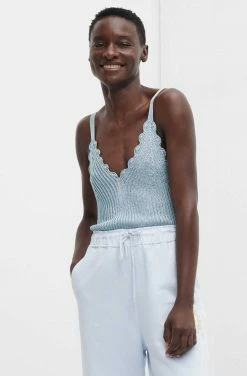 Ganni Sleeveless Knit Top, Heather 4 Ganni Sleeveless Knit Top, Heather