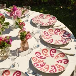 Themis Z Athenee Two Tone Pink Peacock Dinner/Under Plate