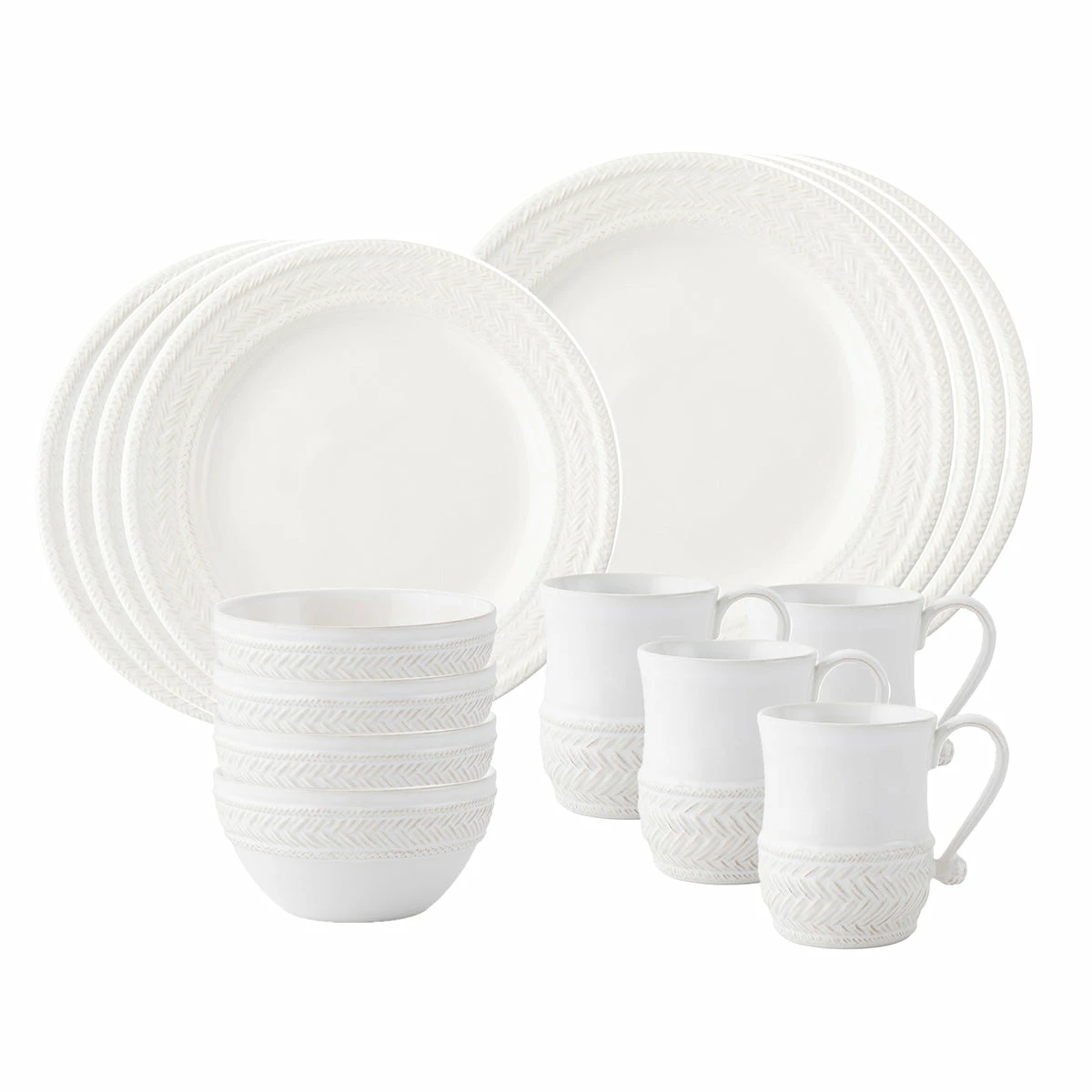 Juliska Le Panier Whitewash 16 Pc Set Dinnerware 1 Juliska Le Panier Whitewash 16 Pc Set Dinnerware