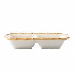 Juliska Bamboo Two Section Server Serving Pieces