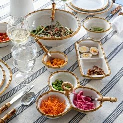 Juliska Bamboo Two Section Server Serving Pieces