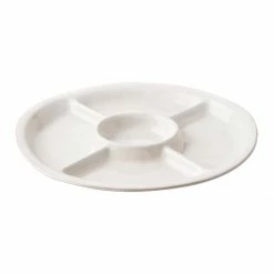 Juliska Puro Whitewash Crudite Platter Serving Pieces