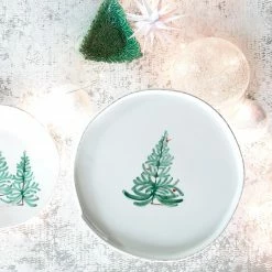 Vietri Lastra Holiday Cake Stand Serving Pieces