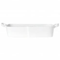 Vietri Lastra White Rectangular Baker Live