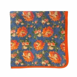 Loretta Caponi Live Denim Carnation Napkin