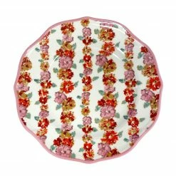 Loretta Caponi Dinner Plate, Garland On Cream Live