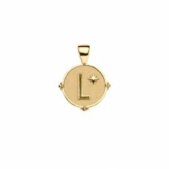 Jane Win JW Letter Coin Pendant Wear 40 Jane Win JW Letter Coin Pendant Wear