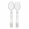 Juliska Serving Pieces Le Panier Clear Acrylic Salad Servers