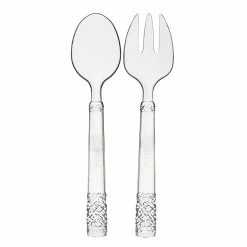 Juliska Serving Pieces Le Panier Clear Acrylic Salad Servers