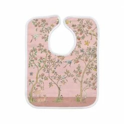 Atelier Choux Large Bib In Bloom Pink For Kids