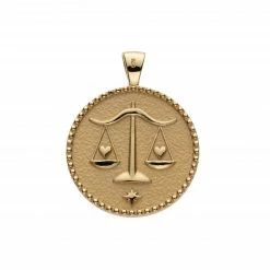 Jane Win LIBRA JW Zodiac Pendant Coin (Sep 23 - Oct 22) Wear