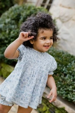 Baybala Lottie Top In Floral Blues