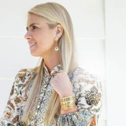 ASHA ACCESSORIES Skinny Cala Cuff - Ivory