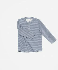 Oso & Me Lupo Shirt, Chambray Stripe For Kids 10 Oso & Me Lupo Shirt, Chambray Stripe For Kids