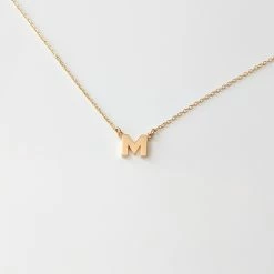 THATCH Initial Necklace Wear