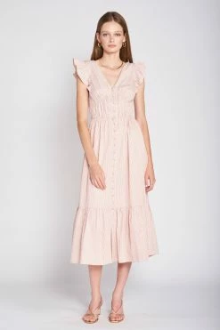 En Saison Ida Midi Dress, Pink Wear
