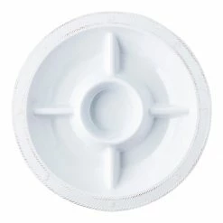 Juliska Live Berry & Thread Whitewash Melamine 15" Sectioned Server