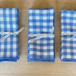 Proper Table Co. Mack Gingham Napkin Live