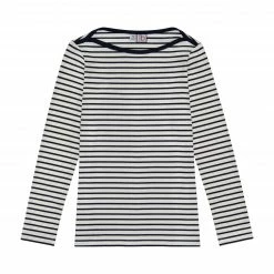 Busy Bees For Kids Miss B Tween Bateau T-Shirt, Breton Navy Stripe
