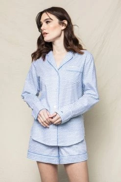 Petite Plume Women's La Mer Long Sleeve Short Set