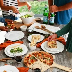 Vietri Melamine Lastra White Rectangular Platter