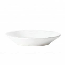 Vietri Melamine Lastra White Shallow Bowl