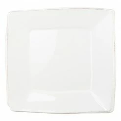 Vietri Live Melamine Lastra White Square Platter