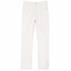 MOTHER Mid Rise Dazzler Crop Fray, Cream Puffs Wear