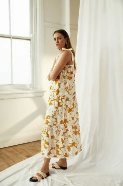 Mon Renn Wear Magnolia Midi Dress, Magnolia Floral 6 Mon Renn Wear Magnolia Midi Dress, Magnolia Floral