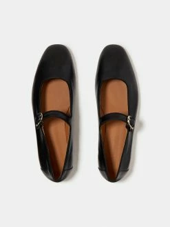 Le Monde Béryl Mary Jane In Black Leather Wear