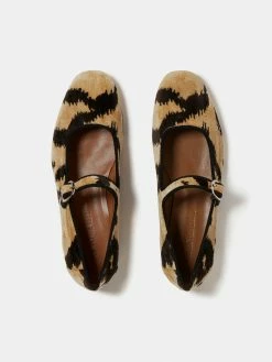 Le Monde Béryl Mary Jane In Tiger Print Velvet