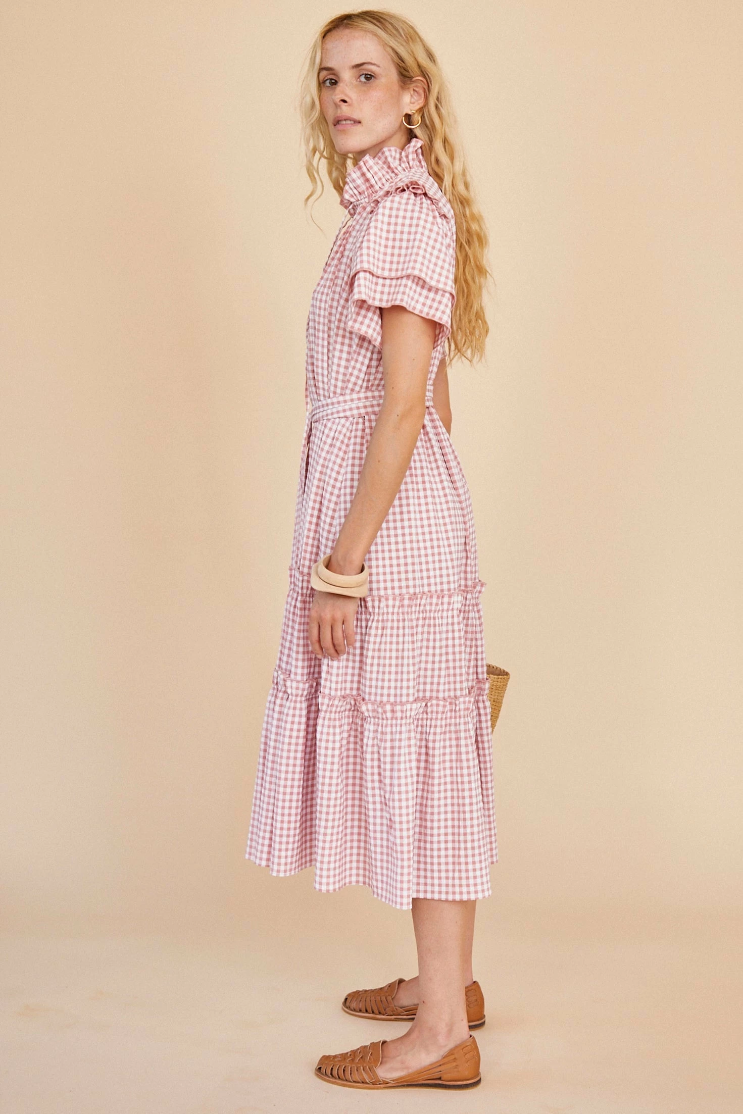 Hunter Bell Wear Matthews Dress, Rosette Check 4 Hunter Bell Wear Matthews Dress, Rosette Check