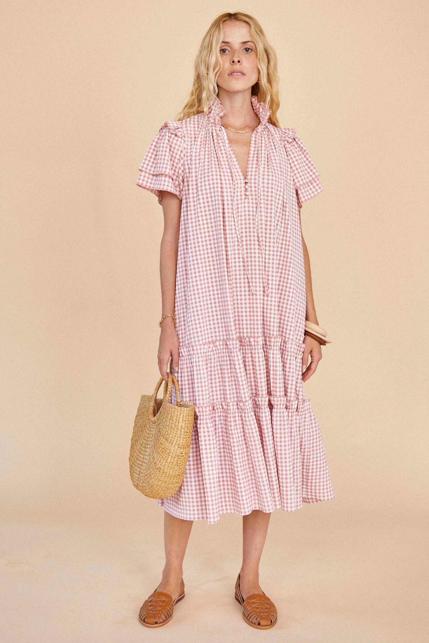 Hunter Bell Wear Matthews Dress, Rosette Check 2 Hunter Bell Wear Matthews Dress, Rosette Check