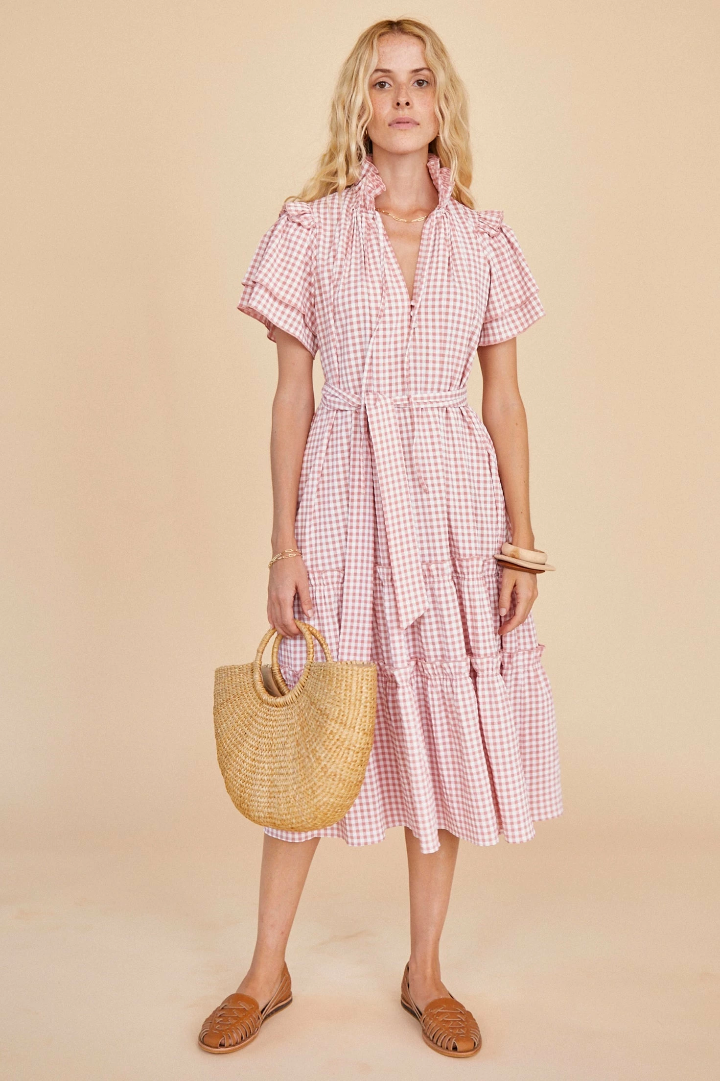 Hunter Bell Wear Matthews Dress, Rosette Check 3 Hunter Bell Wear Matthews Dress, Rosette Check