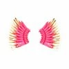 Mignonne Gavigan Mini Madeline Earrings, Neon Pink Wear